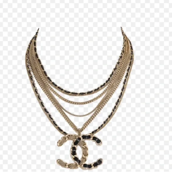 Chanel multi strand CC logo necklace - Picture 2 of 4